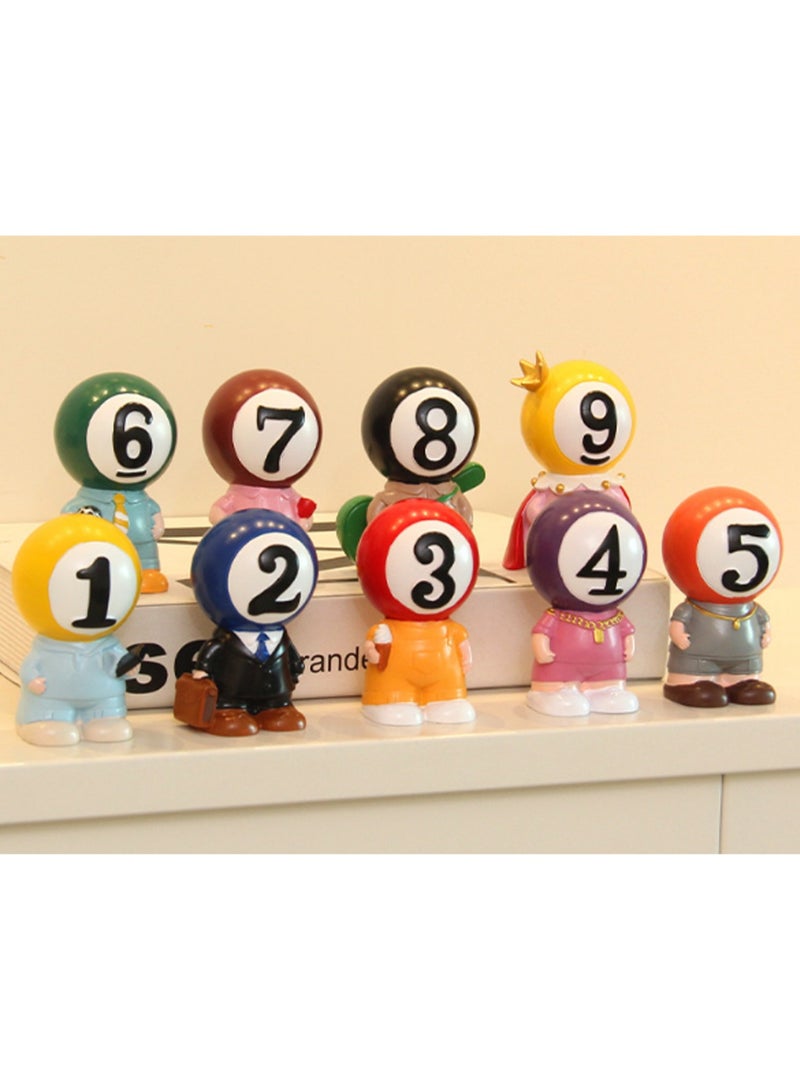 Billiard Tabletop Ornaments (No. 3) Billiard Ball Shaped Decorations Home Billiard Decorations Tabletop Billiard Decorations - Image 3